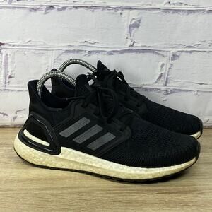 Adidas UltraBoost 20 Black Running Shoes Women's 6.5 Athletic Sneakers EG0714